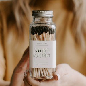 🆕 BLACK SAFETY MATCHES